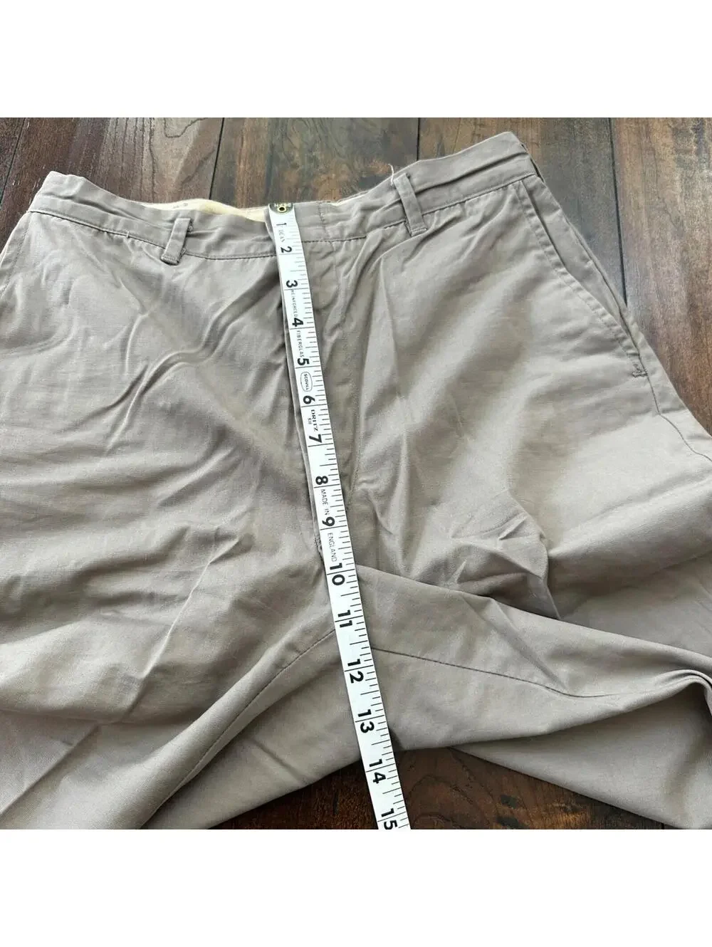 VTG 60s Brown Dress Pants Trousers Talon Fly Size 26x29 1960s Slacks Light